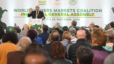 وزير التموين يشارك في اجتماع التحالف العالمي لأسواق المزارعين بروما