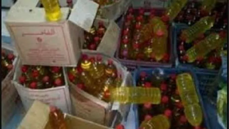 ضبط 3 أطنان زيت طعام غير صالح للاستهلاك بالبحيرة