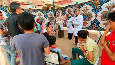 قافلة طبية بيطرية بالمجان بقرية بنى شبل بالشرقية