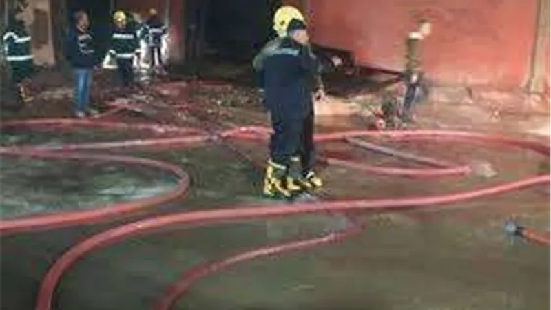 انتداب المعمل الجنائي لفحص آثار حريق نشب بشقة بأبو النمرس