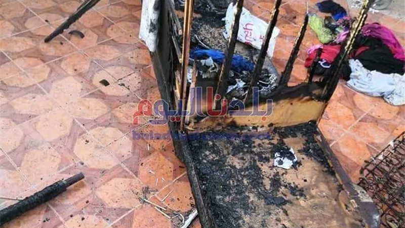 بسبب الضغط العالي..  إصابة طفلتين بحريق في شقة بحلوان
