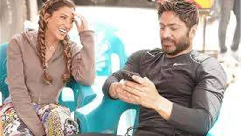 دينا الشربيني تواصل تصوير مشاهدها في فيلم تاج مع تامر حسني
