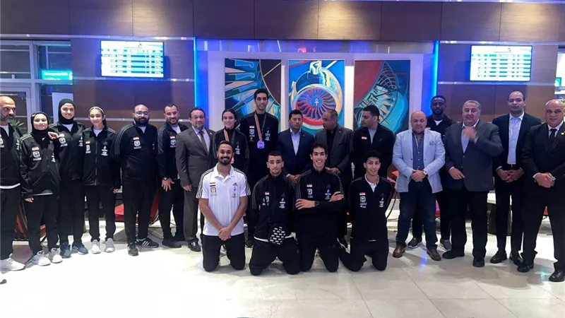 وزير الرياضة يستقبل بعثة منتخب مصر للتايكوندو بعد إنجاز بطولة العالم