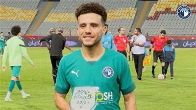 مصطفى فتحي رجل مباراة بيراميدز وفاركو في الدوري المصري