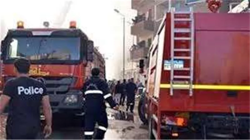 الأدلة الجنائية تفحص حريق مستشفى شهير بالدقي