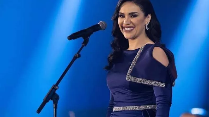 مي فاروق توجهه رسالة شكر بعد تكريمها في حفل الرياض