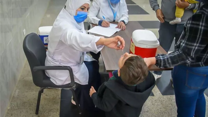 تطعيم 15 مليون و627 ألف طفل ضد مرض شلل الأطفال