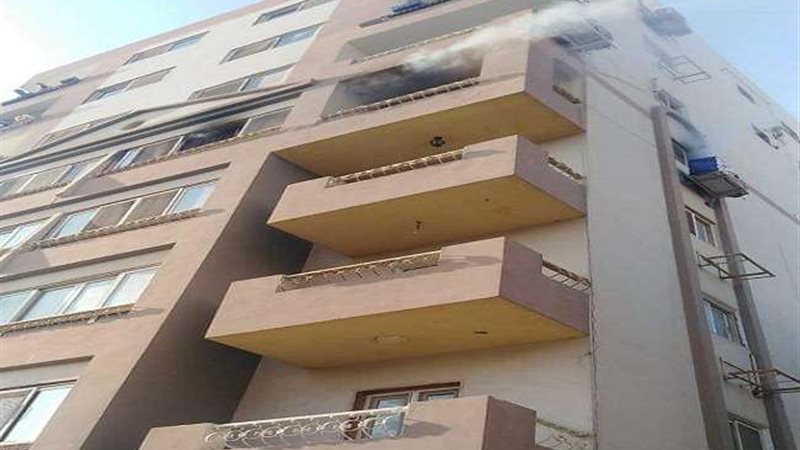 حريق شقة
