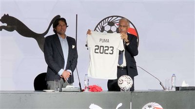 بالصور.. مؤتمر اتحاد الكرة لتجديد تعاقده مع بوما وتصميم جديد لتيشيرت المنتخب