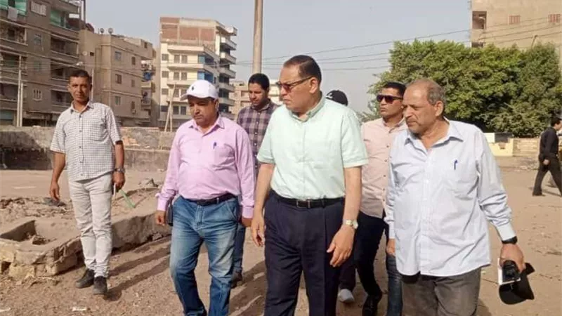 محافظ الشرقية يتفقد أعمال إحلال وتجديد جسر المصرف العمومي بالمدينة