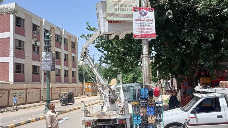 حملة مكبرة لضبط الشارع وتحقيق الانضباط بالمنيا
