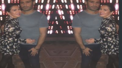 لقاء الخميسي في أحضان زوجها محمد عبد المنصف.. شاهد