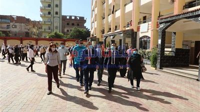 متابعة دورية لأعمال الرصف والتطوير بمراكز المنوفية