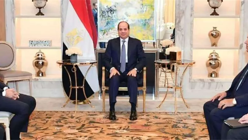 السيسي  يستقبل  رئيس شركة خطوط الملاحية الفرنسية