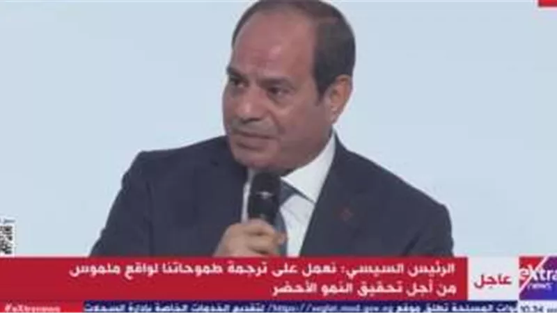 السيسى: لدينا برنامج تحول للطاقة الجديدة حتى 2030
