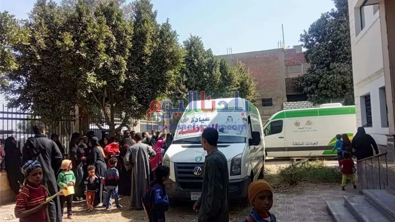 صحة المنوفية تنظم قافلة طبية علاجية بقرية طهواي