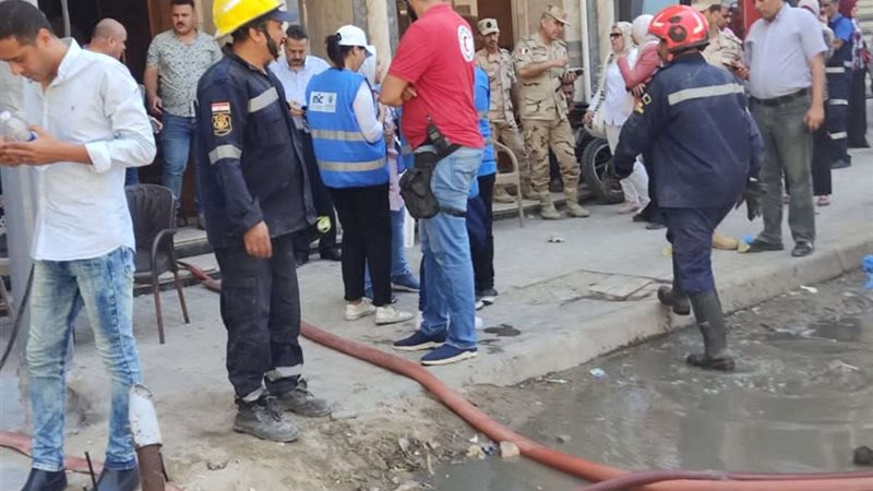 انهيار عقار بالإسكندرية