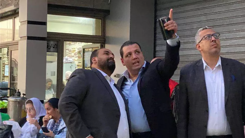 النائبان غازي والرشيدي يتفقدان عقار 