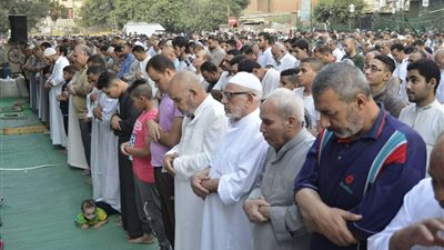 صلاة عيد الأضحي من مسجد النور المحمدي بالمطرية