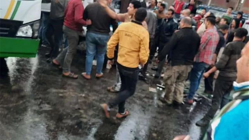 إصابة 8 أشخاص في حادث تصادم بالقليوبية