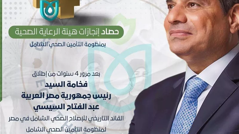 «بالانفوجراف».. حصاد هيئة الرعاية الصحية بمنظومة التأمين الصحي الشامل خلال 4 أعوام
