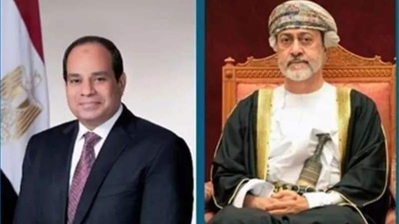 سلطان عمان يعزي الرئيس السيسي في ضحايا حادث تصادم قطاري سوهاج