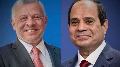 العاهل الاردني يعزي السيسي في ضحايا حادث قطار الصعيد