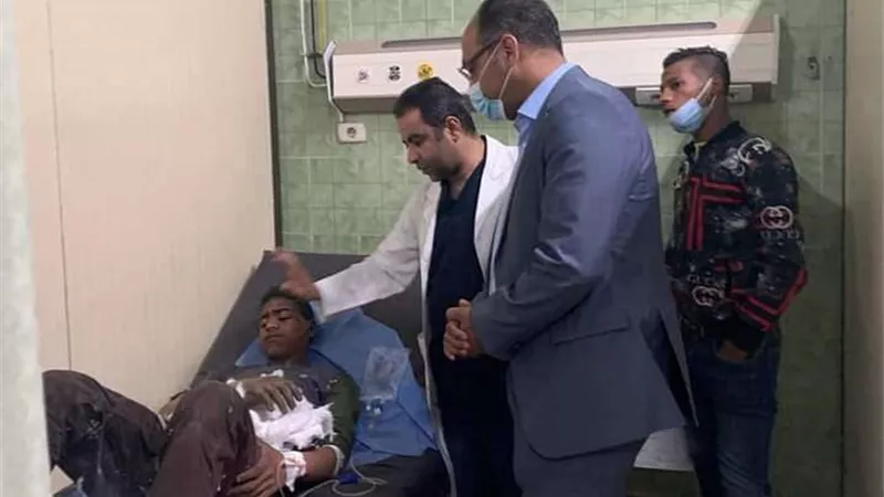 أمين سر لجنة الصحة والسكان بالشيوخ يتوجه لاستقبال مصابي حادث قطار الصعيد