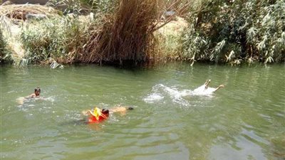 مصرع طالب غرقا  داخل ترعة حرارة بحوش عيسى