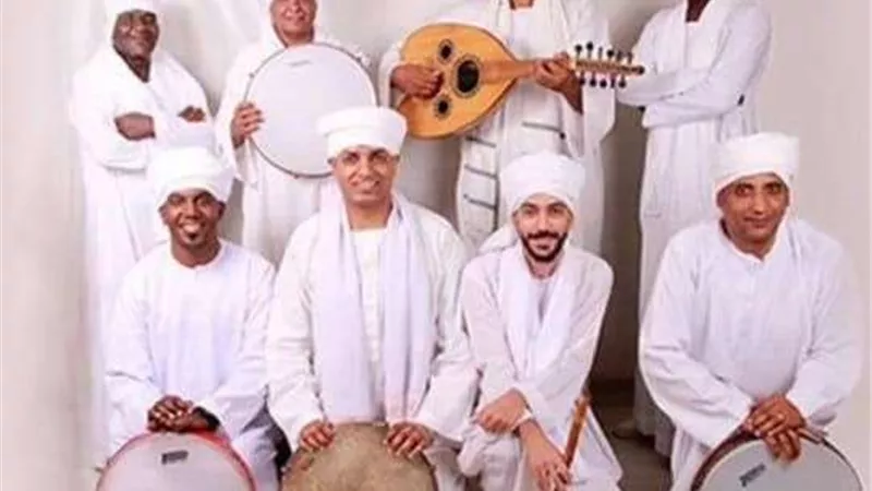 فرقة منيب التراثية تغنى من فلكلور النوبة بالأوبرا
