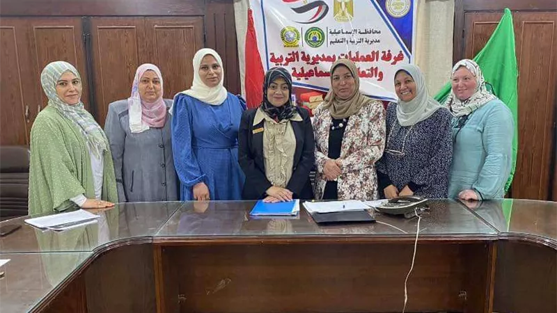 ورشة عمل لإدارة التخطيط الاستراتيجي لمتابعة مبادرة «المدرسة الخضراء الذكية» بالإسماعيلية
