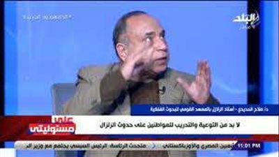 الحديدي: كلما ارتفعت درجة حرارة باطن الأرض زادت احتمالية حدوث الزلزال