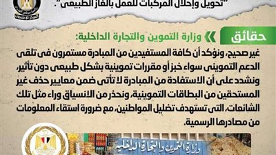 حقيقة إلغاء الدعم التمويني والخبز للمستفيدين من مبادرة 