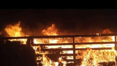 السيطرة على حريق داخل حوش ماشية في قنا