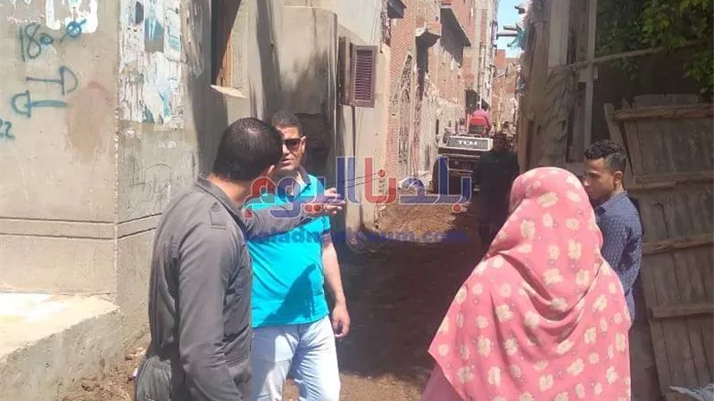 رئيس مدينة أشمون يتفقد مشروعات حياه كريمة بقرية شما