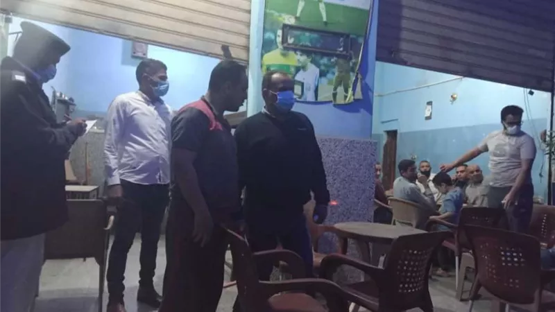 القليوبية: ضبط 1585 شيشة وتحرير 1150 محضر عدم ارتداء كمامة في أسبوع