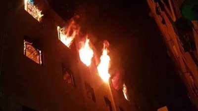 التفاصيل الكاملة لـ حريق كنيسة مارمينا بالعمرانية (صور)