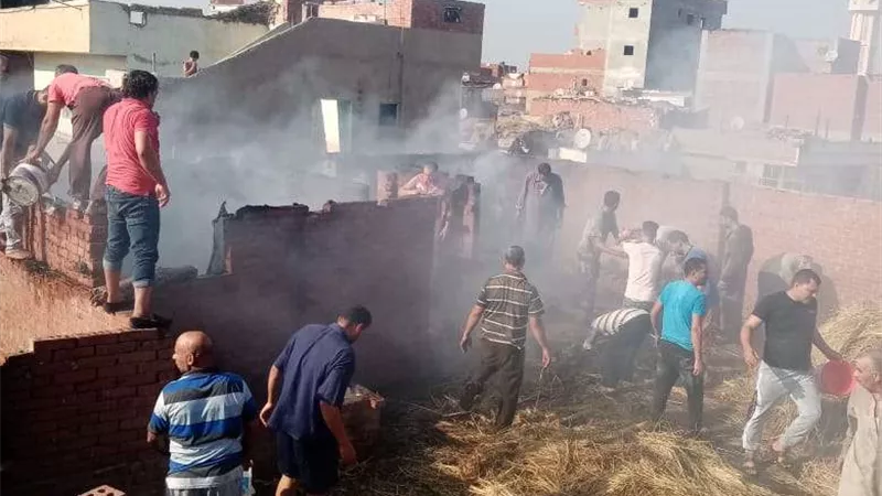 حريق منزل في البحيرة يتسبب في إصابة 3 أشخاص
