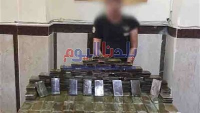 الداخلية تضبط عنصر إجرامي قبل تروّيجه 240 طربة حشيش ببورسعيد
