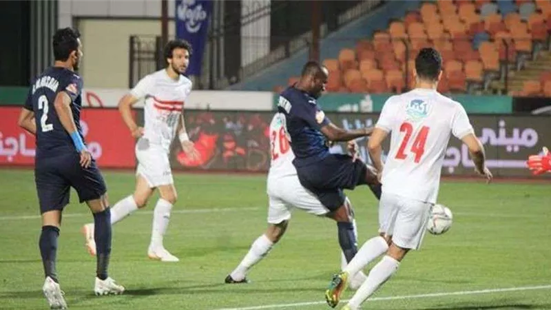 الشوط الأول.. السعيد يتقدم لـ بيراميدز بهدف أمام الزمالك