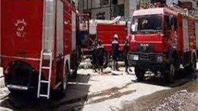 الحماية المدنية تسيطر على حريق مزرعة دواجن بمنيا القمح