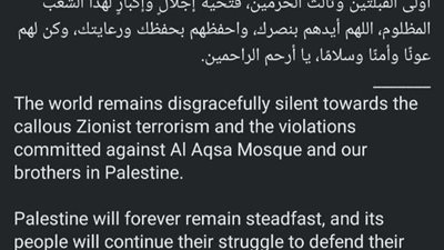 شيخ الأزهر: ستبقى فلسطين أبيَّة على الطغاة مهما طال الزمن وسيظل شعبها مرابطًا على أرضه وعِرضِه ومقدساته