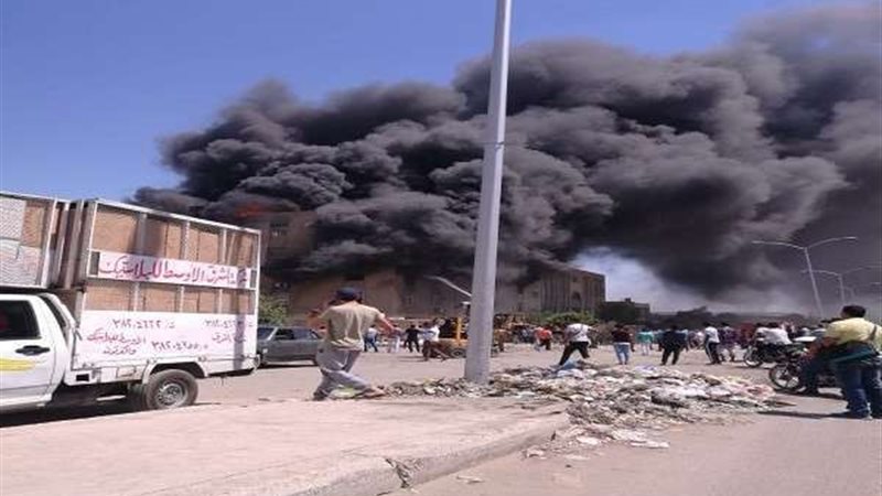 حريق مصنع 