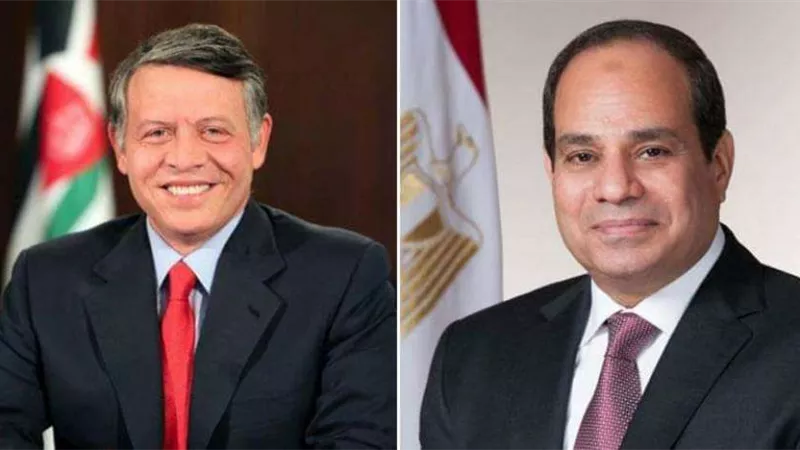 الملك عبد الله يهنئ الرئيس السيسي بعيد الفطر