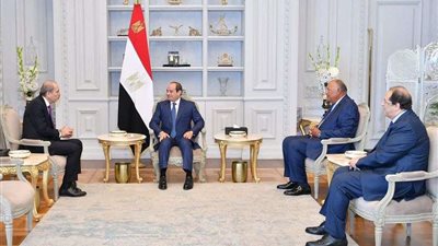 الرئيس السيسي يستقبل وزير الخارجية الأردني