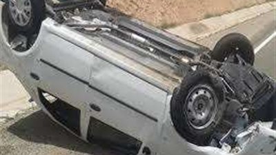 مصرع وإصابة 4 أشخاص في حادث انقلاب سيارة بطريق إسكندرية مطروح