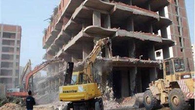 إزالة 4 مباني تحت الإنشاء غير مرخصة بالبحيرة