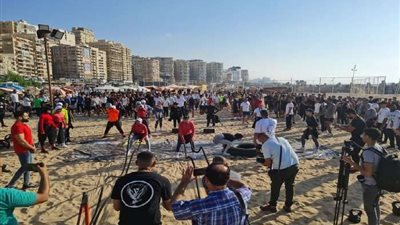 الشباب والرياضة بالإسكندرية تنظم أكبر فعالية للياقة البدنية