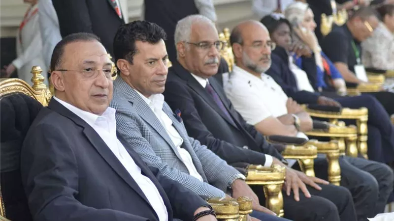 وزير الرياضة والمحافظ ومجلس اتحاد الكرة في افتتاح تصفيات بطولة شمال إفريقيا بالإسكندرية
