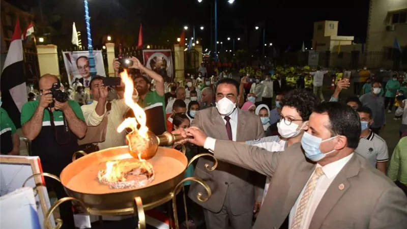 انطلاق شعلة أولمبياد الطفل المصري في نسخته الثالثة بمطروح